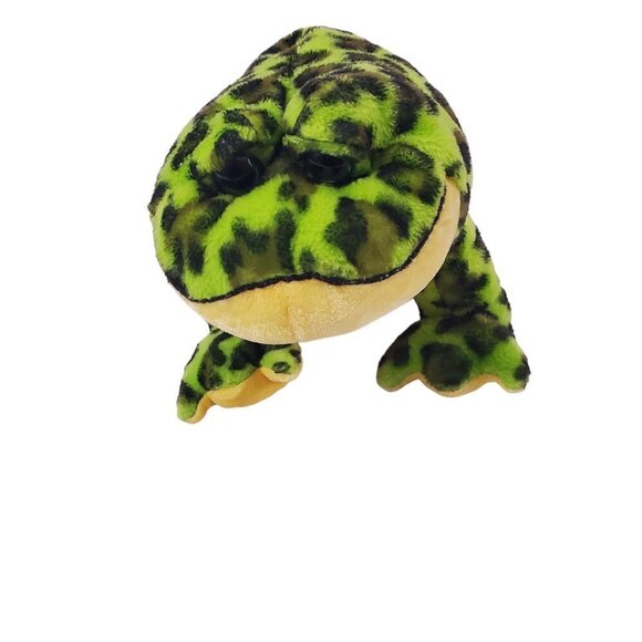 Ganz Webkinz Bullfrog Plush 9” Green Bean Bag Plush Stuff Doll Frog - Picture 14 of 15